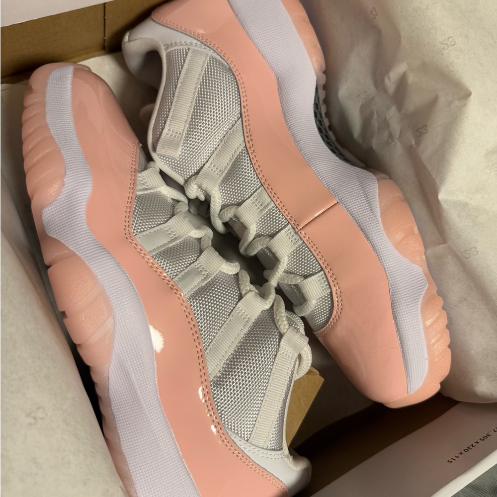 Women's Pink and White Sneakers